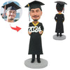 Aangepaste 2024 mannelijke afstuderen Bobblehead pop