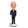 Gepersonaliseerde mannelijke leraar Bobble Head met boek