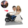 Aangepaste motorfiets bruidspaar Bobblehead