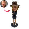 Cowboyvormige Bobblehead-pop voor vrouwelijke baas