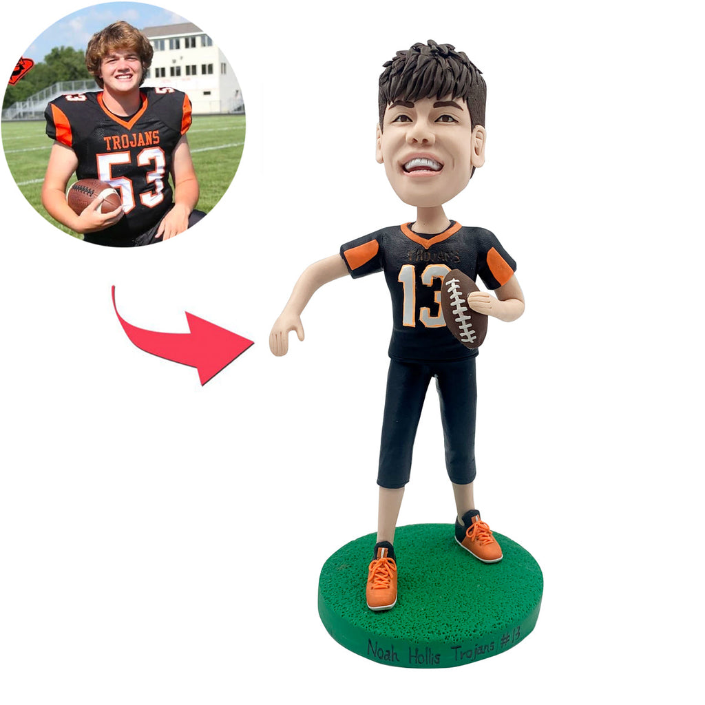 Aangepaste sport Bobblehead Rugby