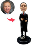 Aangepaste rechter Bobblehead met voetbal