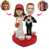 Aangepaste bruidstaart Toper Bobblehead
