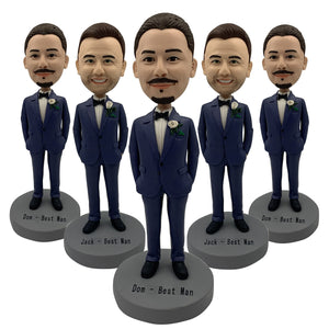 Aangepaste bruiloft bruidsjonkers Bobblehead poppen