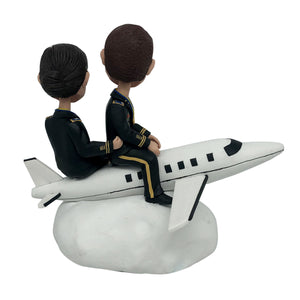 Aangepaste pilootpaar Bobblehead pop