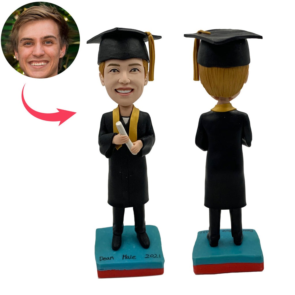 Afstuderen universiteitsstudenten aangepaste Bobblehead