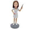 Vrouwelijke verpleegster Bobblehead aanpassen
