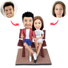 Aangepast Bobblehead-paar uit foto's