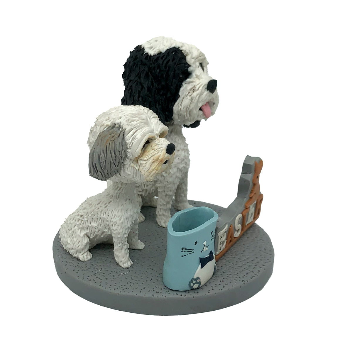 Aangepaste Bobblehead twee schattige honden