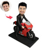 Bobblehead-pop voor motorjongen