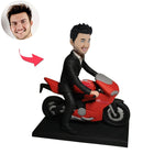 Bobblehead-pop voor motorjongen