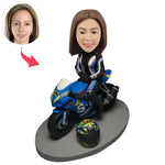 Aangepaste Bobblehead-cadeau voor vrouwelijke racers