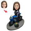 Aangepaste Bobblehead-cadeau voor vrouwelijke racers