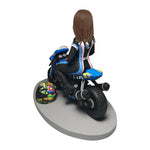 Aangepaste Bobblehead-cadeau voor vrouwelijke racers