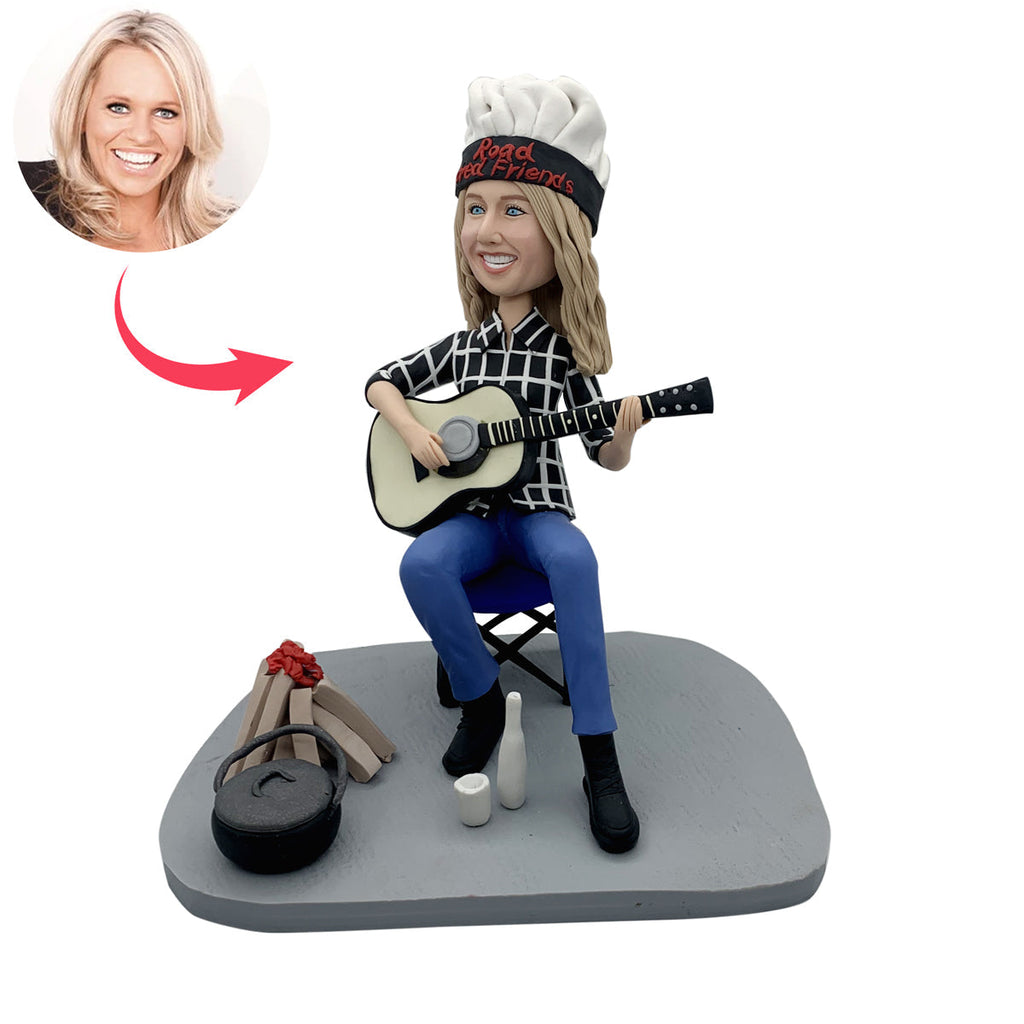Aangepaste speelgitaar Bobblehead pop