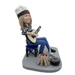 Aangepaste speelgitaar Bobblehead pop