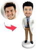 Aangepaste mannelijke arts Bobbleheads als geschenk