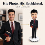 Gepersonaliseerde bobblehead van een schoolleraar
