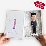 Gepersonaliseerde bobblehead van een schoolleraar
