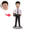 Aangepaste Bobblehead politieagent met hoed