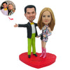 Gepersonaliseerde Valentijnscadeau Aangepaste paar Bobblehead