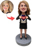 Aangepaste Super moeder Bobblehead in pak
