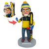 Aangepaste papa Bobblehead in skipakken