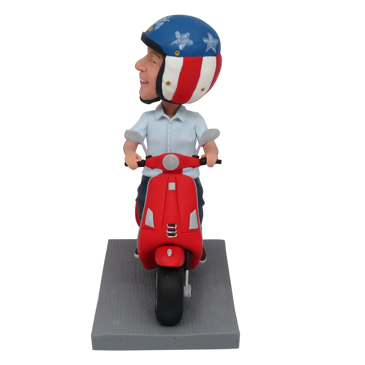 Aangepaste Bobblehead voor Vaderdagcadeau in motorfiets