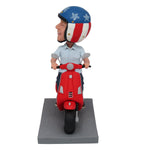 Aangepaste Bobblehead voor Vaderdagcadeau in motorfiets