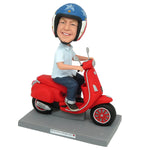 Aangepaste Bobblehead voor Vaderdagcadeau in motorfiets