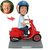 Aangepaste Bobblehead voor Vaderdagcadeau in motorfiets