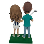 Aangepaste paar Bobblehead golfen