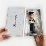 Aangepaste 2025 mannelijke afstuderen Bobblehead pop