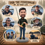 Custom Fishing Man Bobblehead for Father's Day Gift