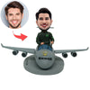 Aangepaste kapitein Bobblehead met jager