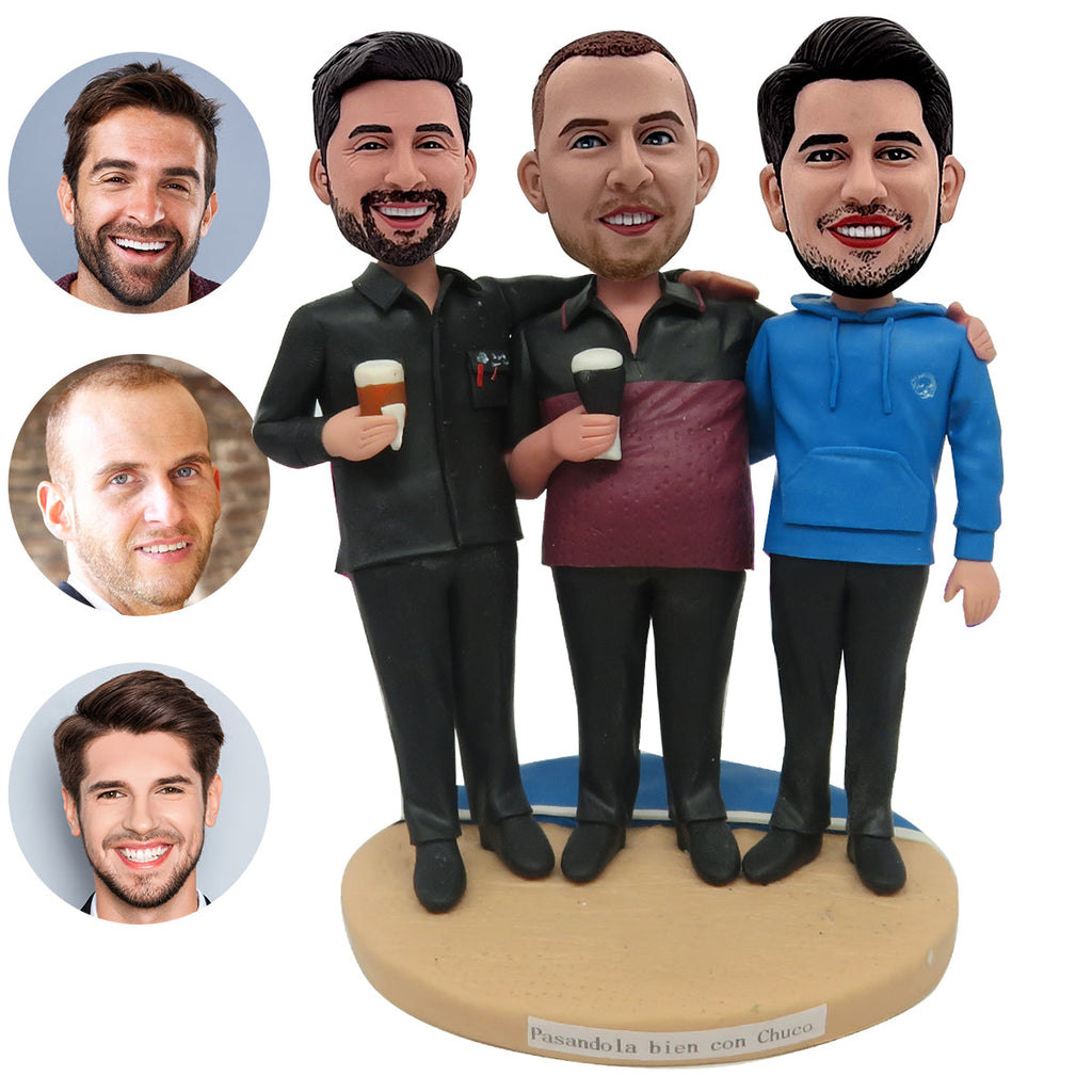 Aangepaste familie Bobblehead voor broers