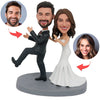 Bruiloft paar aangepaste Bobblehead Duet dans