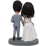 Bruidspaar is net getrouwd met aangepaste Bobblehead