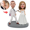 Bruidstaart Topper trouwen aangepaste Bobblehead