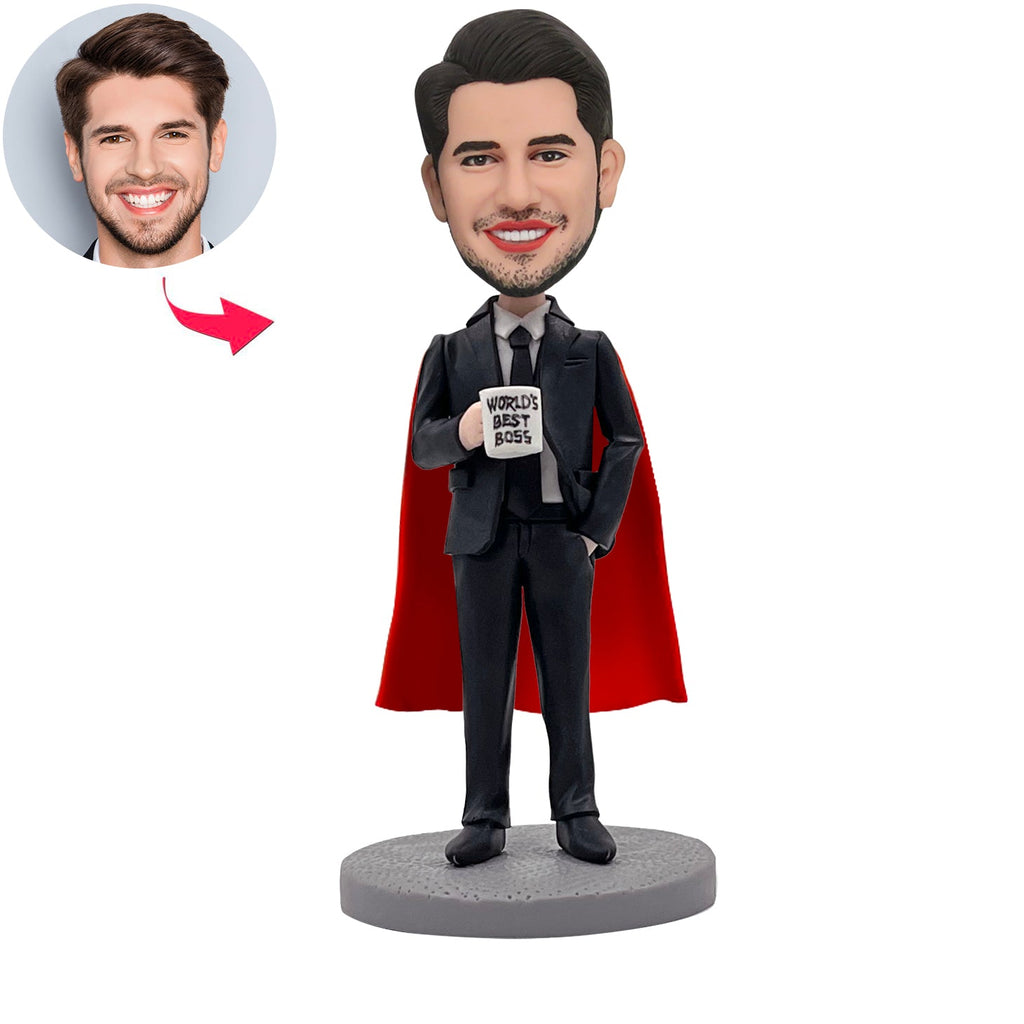 Aangepaste Bobblehead's werelds beste baas superzakenman