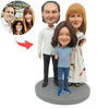 Gelukkige familie aangepaste Bobblehead