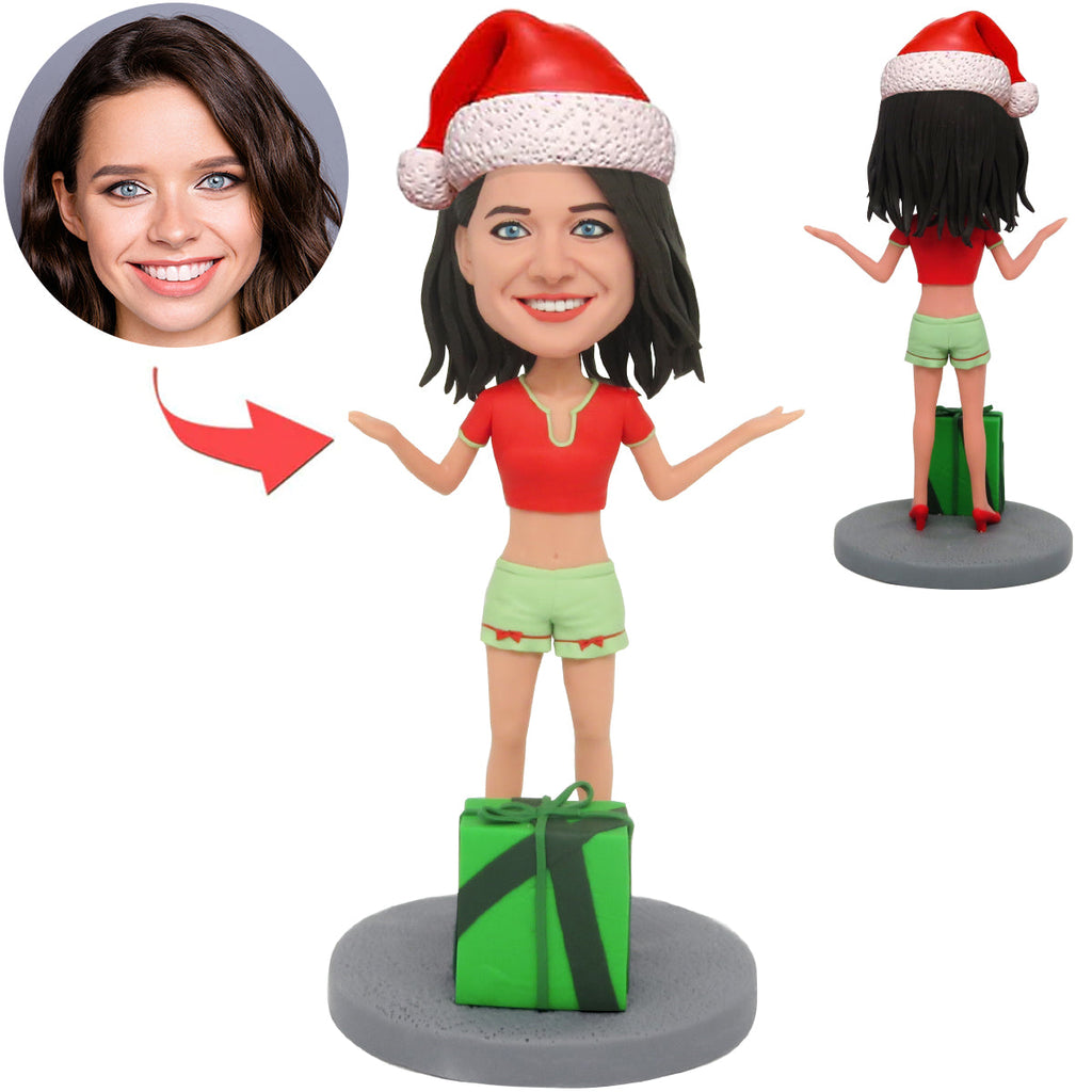 Aangepaste Bobblehead verrassing kerstcadeau