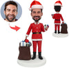 Aangepaste Bobblehead Kerstman met kerstcadeaus