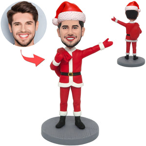 Kerstman met geschenken op maat Bobblehead