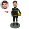 Aangepaste brandweerman Bobblehead pop