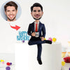 Aangepaste Bobbleheads verjaardagscadeau voor baas (exclusief basis)