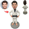 Taekwondo atleet aangepaste Bobblehead pop