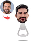Gepersonaliseerde aangepaste gezicht grappige flesopener