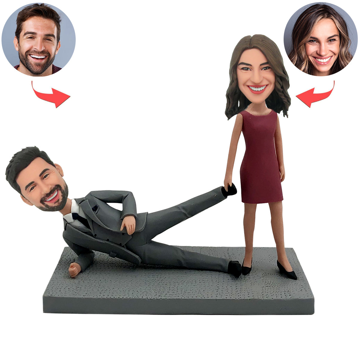 Valentijnsdag cadeau-ideeën - aangepaste grappige paar Bobblehead
