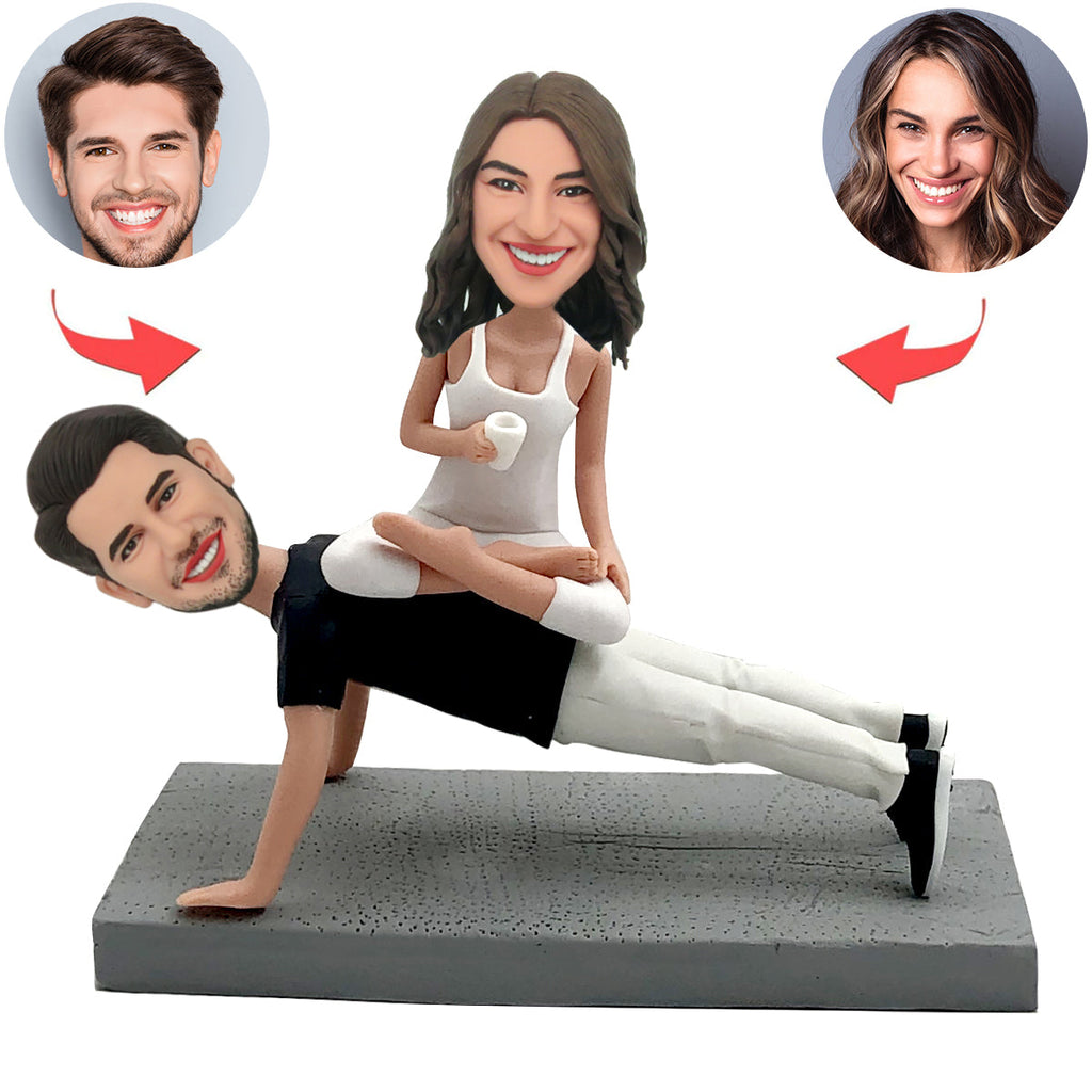 Valentijnsdag cadeau-ideeën - Op maat gemaakt Bobblehead Yoga-paar